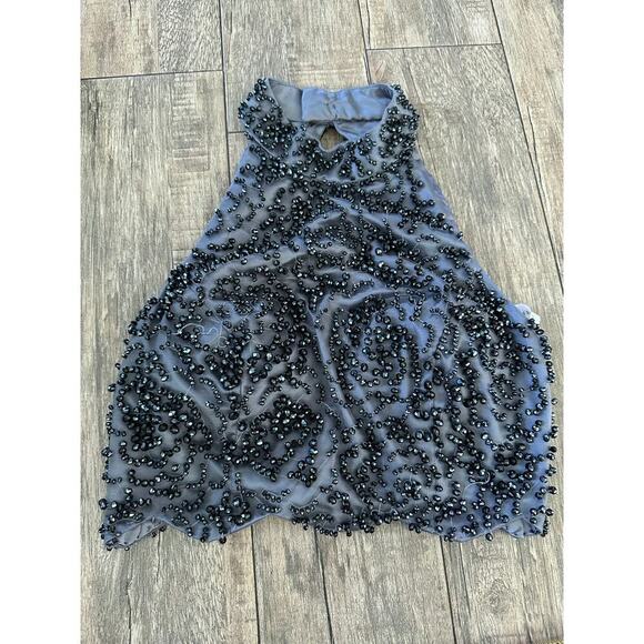 Sherri Hill Women's High Neck Beaded Two Piece Homecoming/ Prom Dress Size 8 - Picture 15 of 16